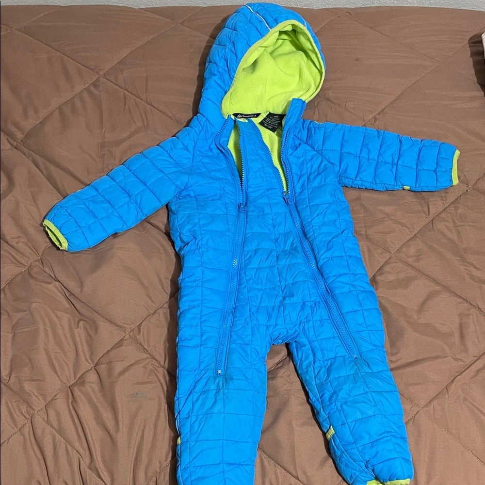 18 mo Snowsuit- full zip with hand and feet covers